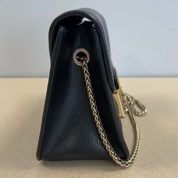 Furla Black Leather Mini Metropolis Chain Crossbody Bag - Preowned - Picture 4 of 16